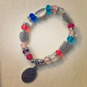 Tree of Life Stretchy Charm Bracelet (creates rainbows everywhere!)